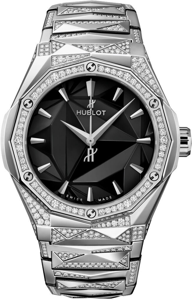 Hublot 550.NS.1800.NS.3804.ORL22 Classic Fusion Orlinski Bracelet Titanium Alternative Pave 40MM