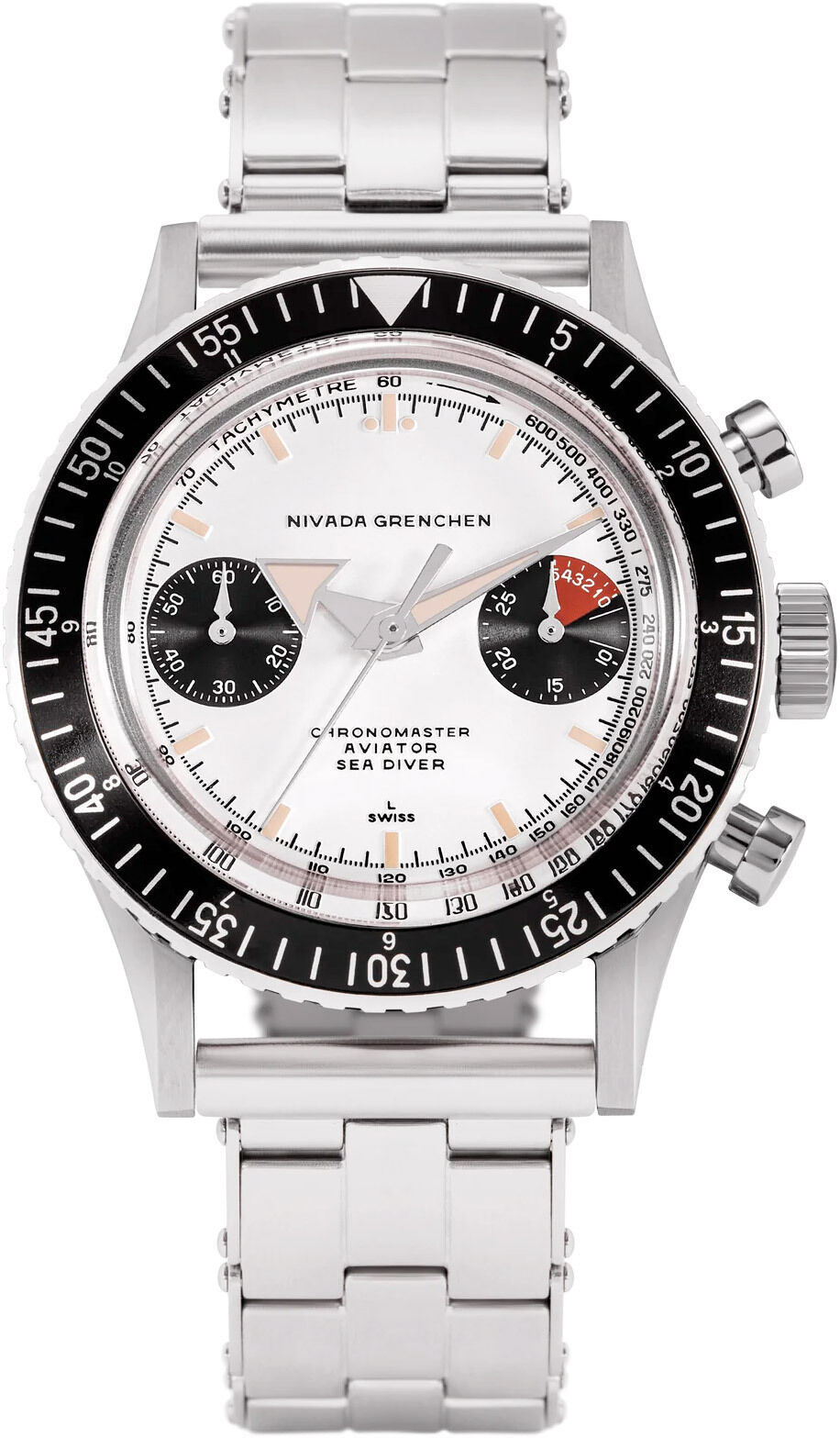 Nivada Grenchen Chronomaster Panda Automatic 86004A13