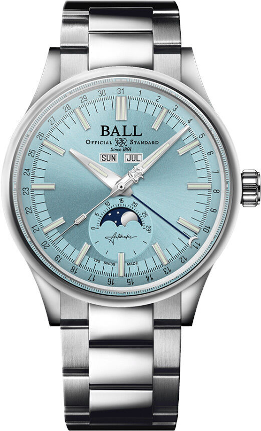 Ball Engineer II Moon Calendar Ice Blue Dial