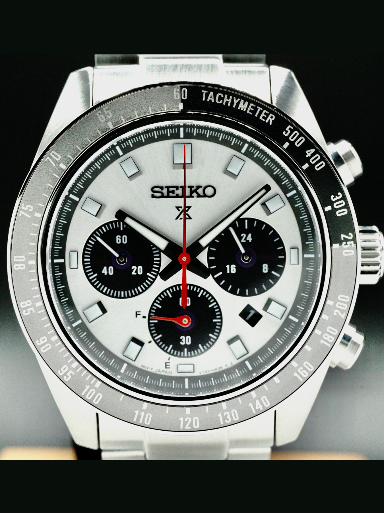 SEIKO Solar Chronograph ホワイトダイヤル Seiko SSC911 Prospex Speedtimer Solar Chronograph White Dial