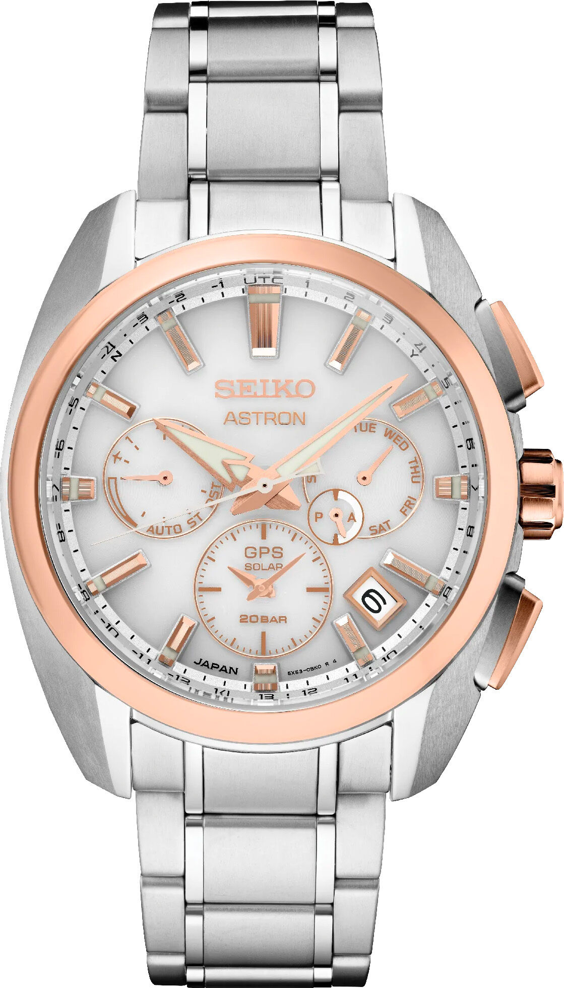 Seiko SSH104 Astron GPS Solar Silver Dial