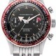 Nivada Grenchen 86033M04 Chronomaster Aviator Seadiver Black Dial Red Bezel image 0 thumbnail