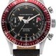 Nivada Grenchen 86031M17 Chronomaster Aviator Seadiver Black Dial Burgundy Bezel image 0 thumbnail