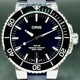 Oris 01 733 7730 4135-07 4 24 65EB Aquis Date Blue Dial on Blue Rubber Strap image 0 thumbnail