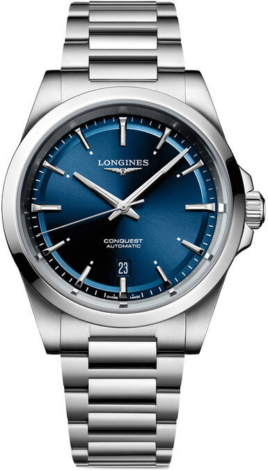 Longines Conquest L3.430.4.97.6 Blue Dial on Bracelet