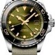 Longines Hydroconquest L3.790.4.06.2 GMT Sunray Green Dial on NATO Strap image 0 thumbnail