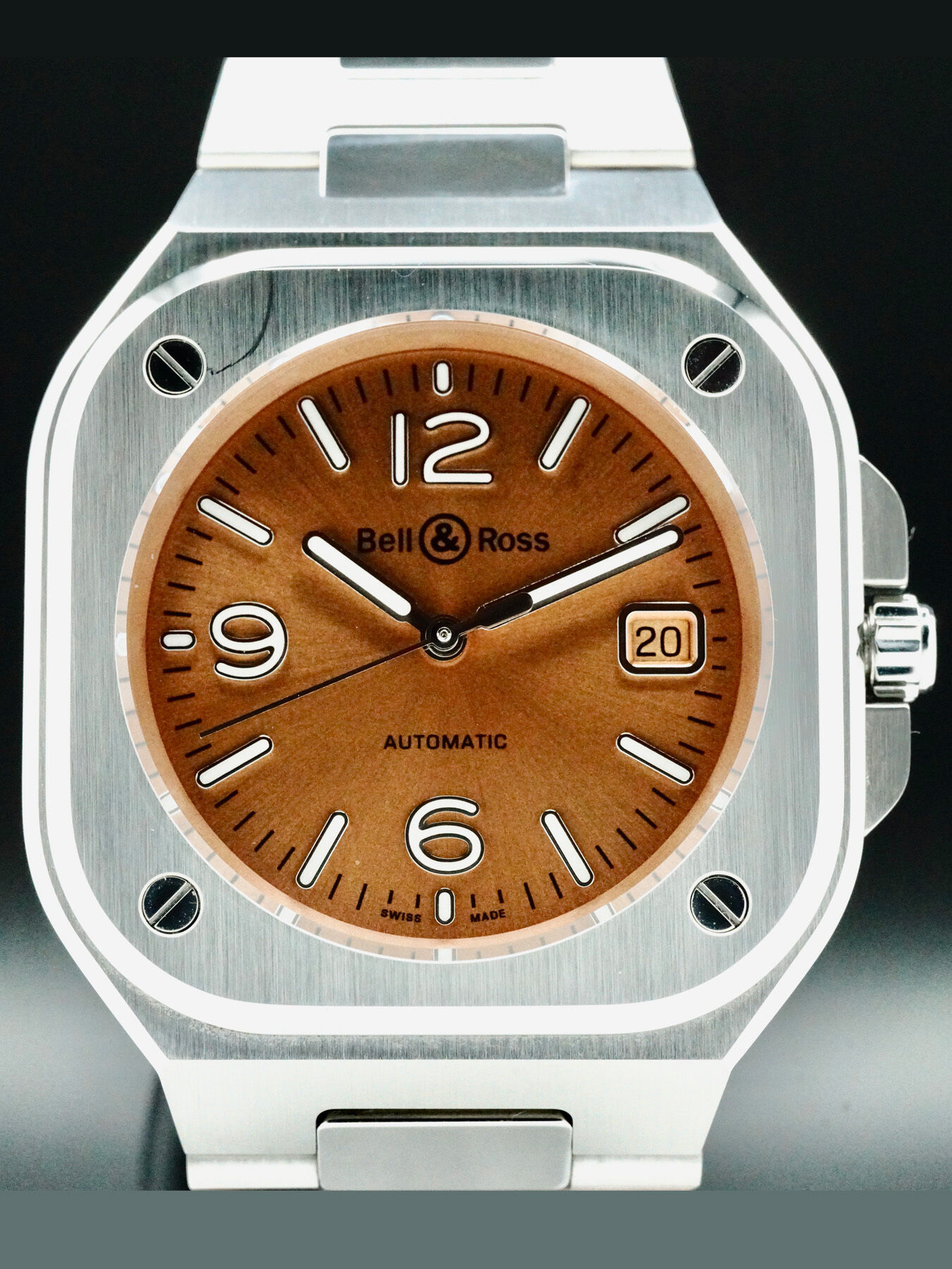 Bell & Ross BR05A-BR-ST/SST BR 05 Copper Brown on Bracelet