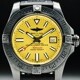 Breitling Superocean Automatic 46 Black Steel Yellow Dial Black Rubber Strap M17368D71 image 0 thumbnail