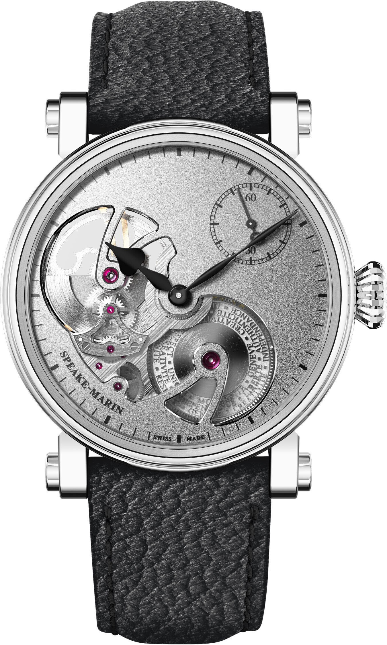 Speake-Marin 413817440 Openworked Sandblasted Titanium 38mm