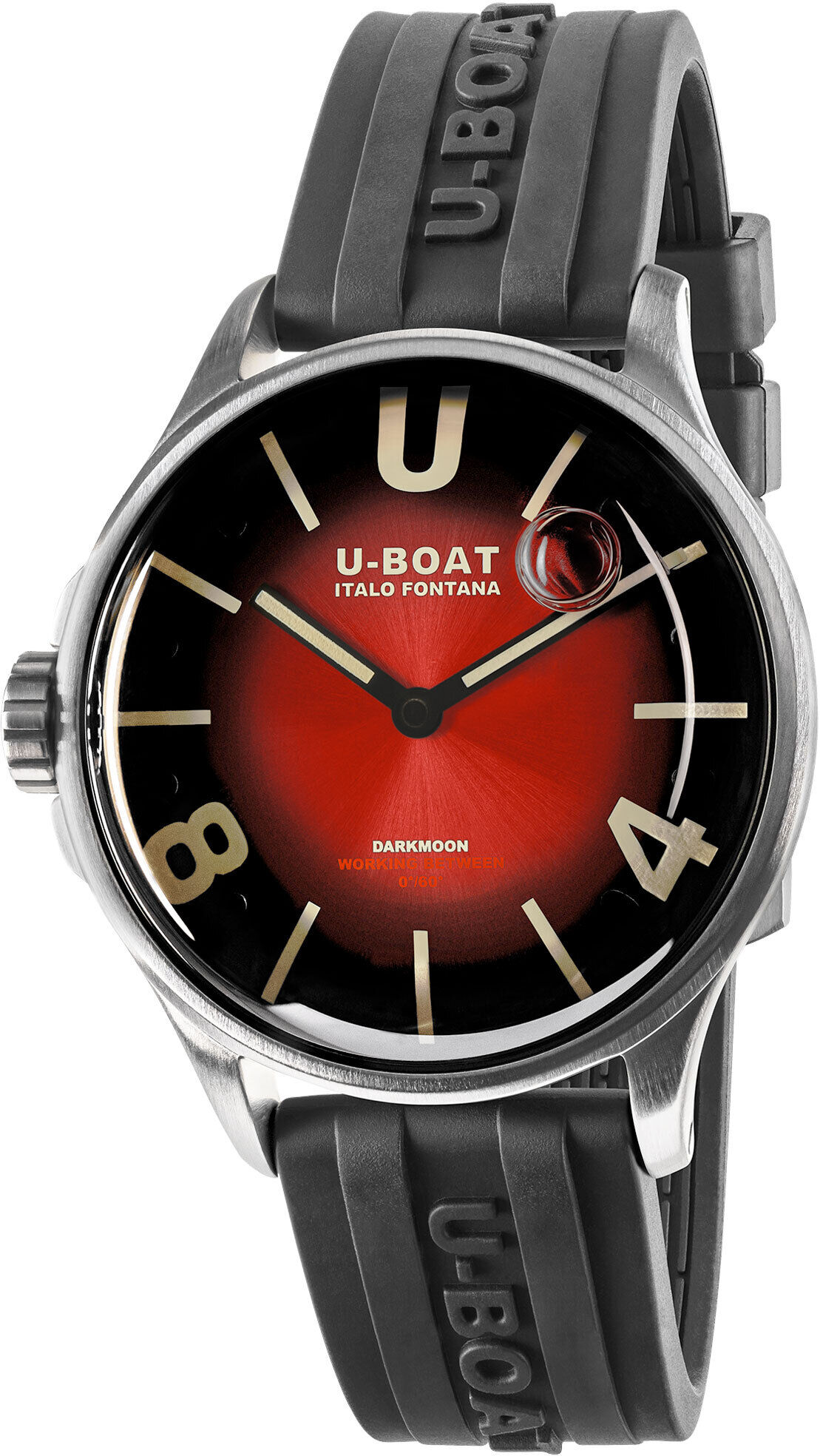 U-Boat 9500 Darkmoon 40mm Red SS Soleil