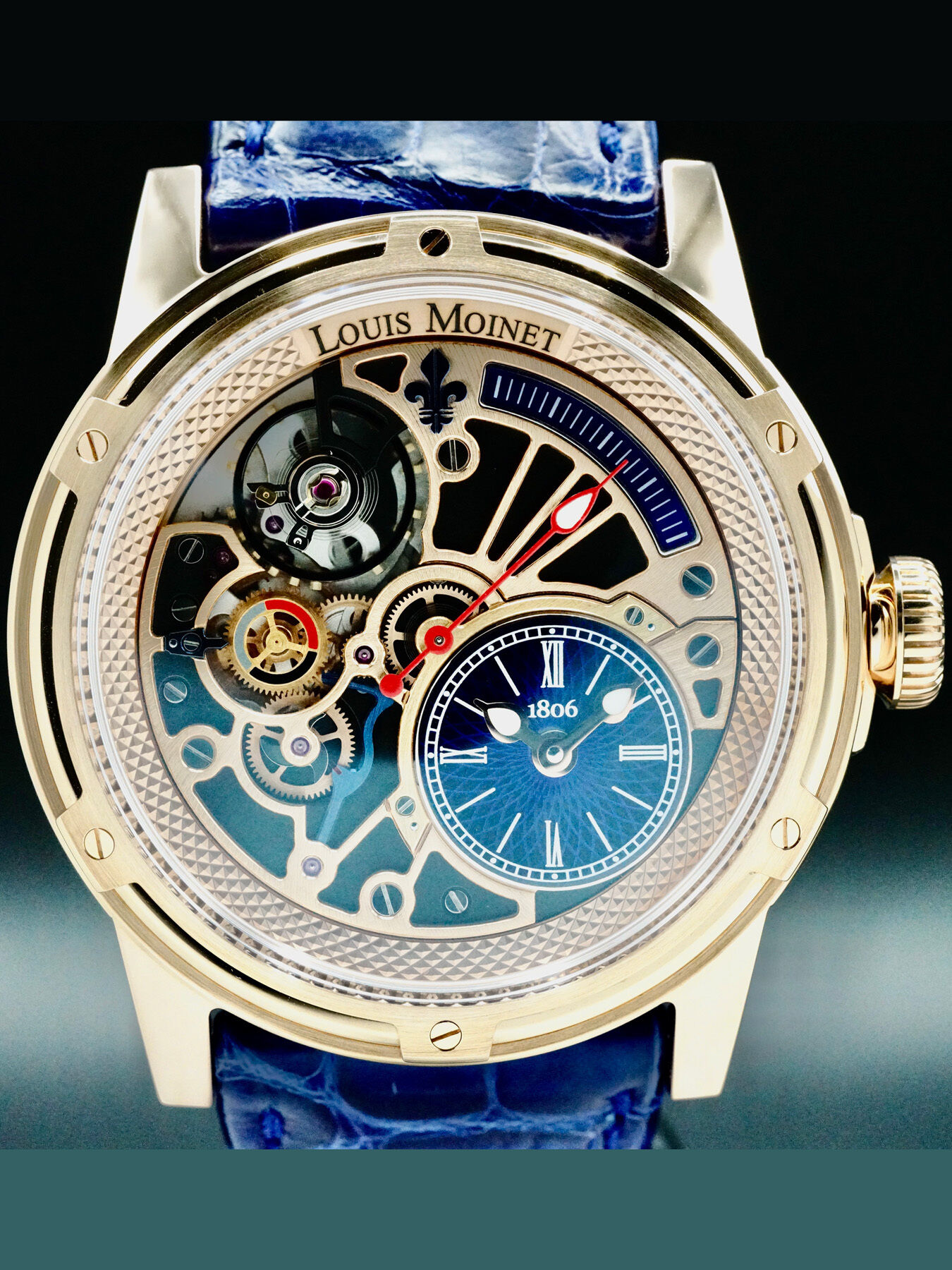 Louis Moinet LM-50.50.20 Tempograph Chrome 18k Rose Gold