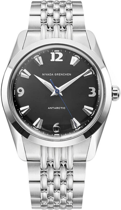 Nivada Grenchen 35002M04 Antarctic 35mm Black White Luminova