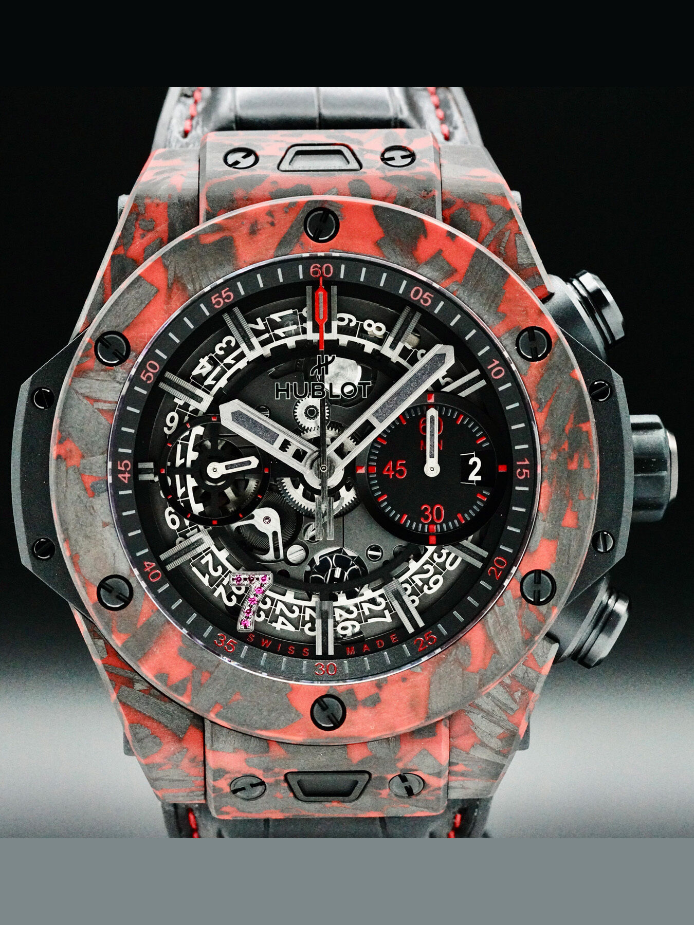 Hublot 421.QV.1113.LR.LVB23 Big Bang Unico Red Carbon Las Vegas Boutique