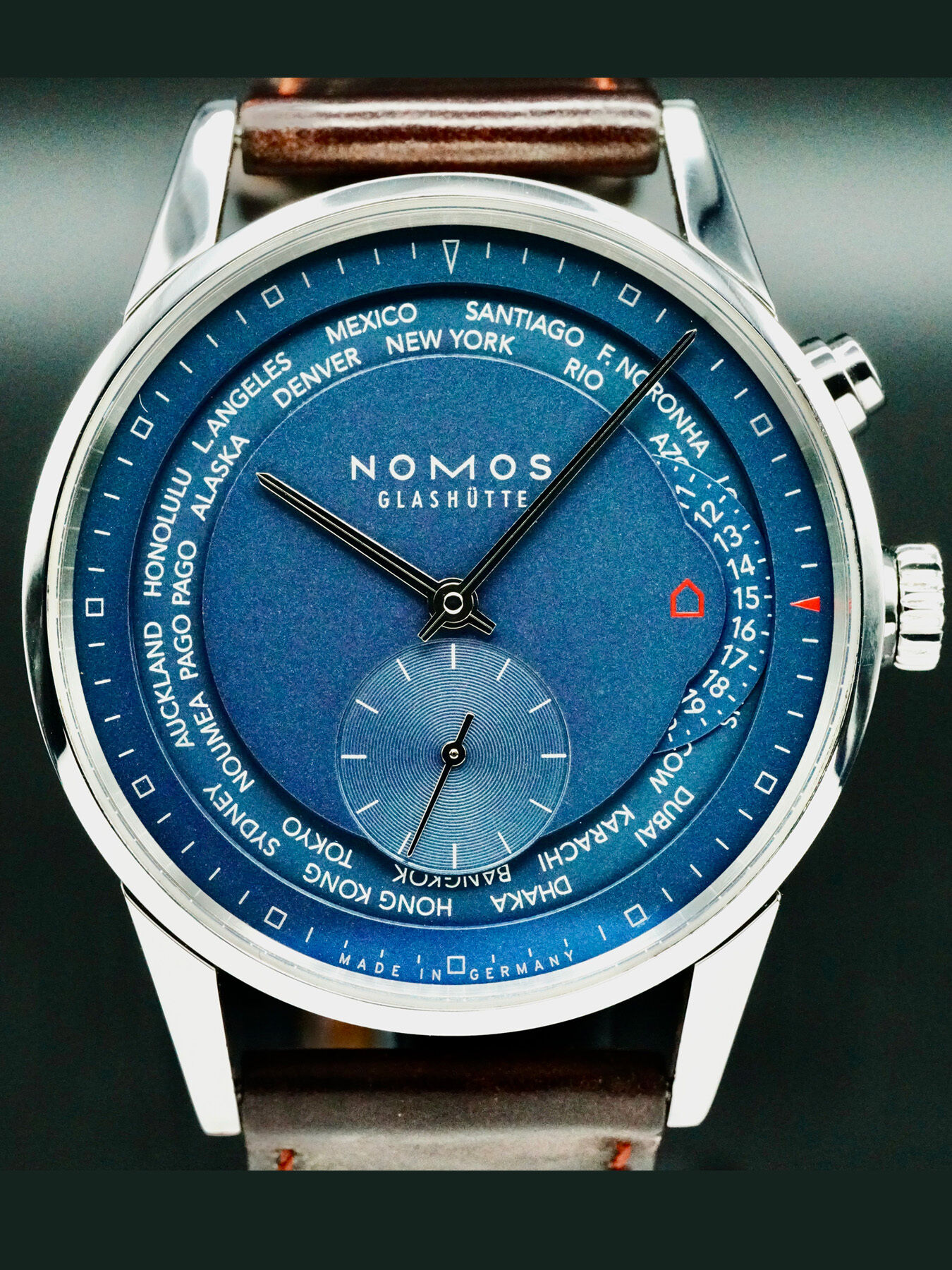 NOMOS Glashütte Blue Worldtimer