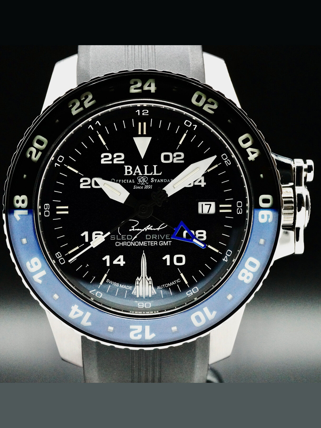 Ball DG2018C-S17C-BK Engineer Hydrocarbon AERO GMT Sled Driver 42mm