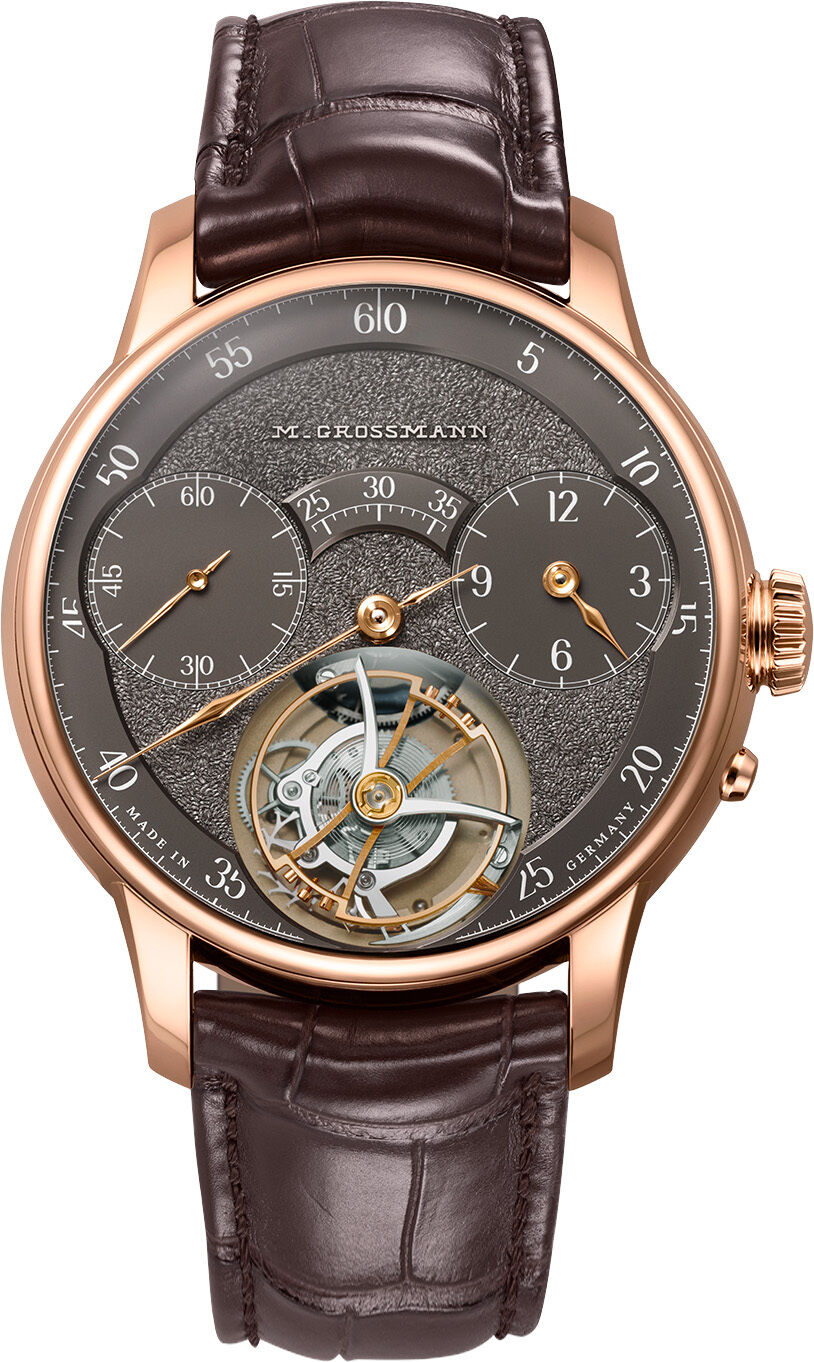 Moritz Grossmann Tourbillon Tremblage Rose Gold Argenté Dial
