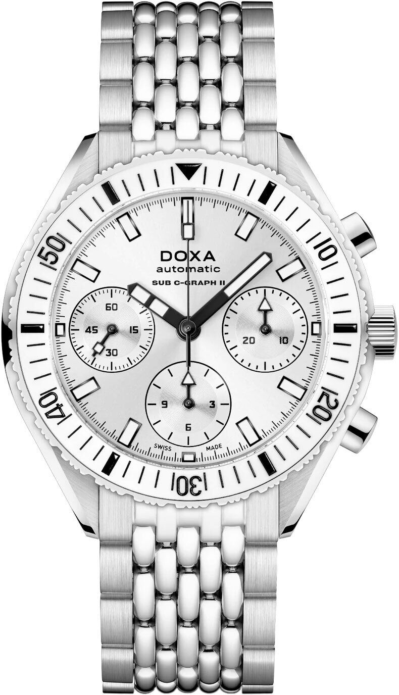 DOXA Sub 200 C-Graph II Whitepearl 797.10.011W.10 on Bracelet