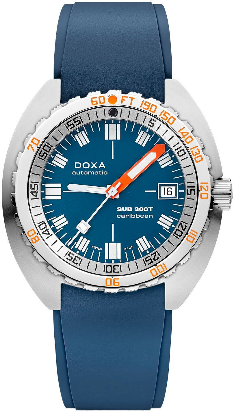 DOXA Sub 300T Caribbean 840.10.201.32 on Strap