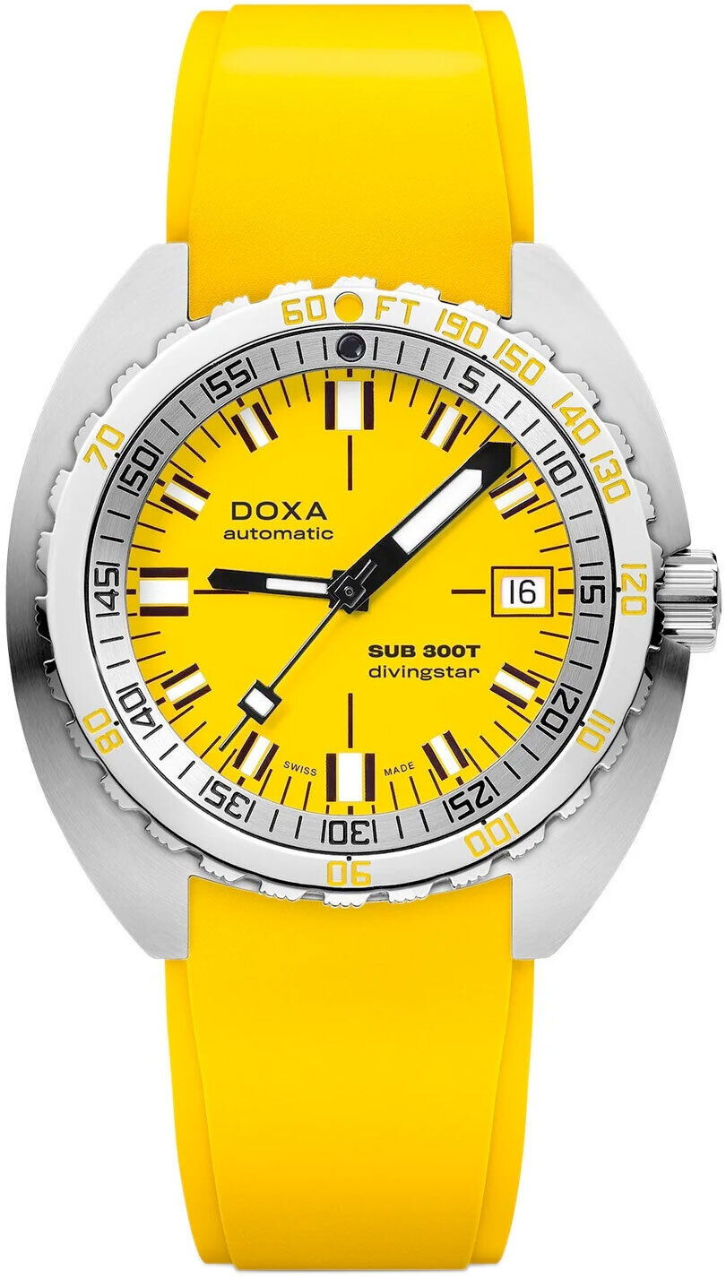DOXA Sub 300T Divingstar 840.10.361.31 on Strap