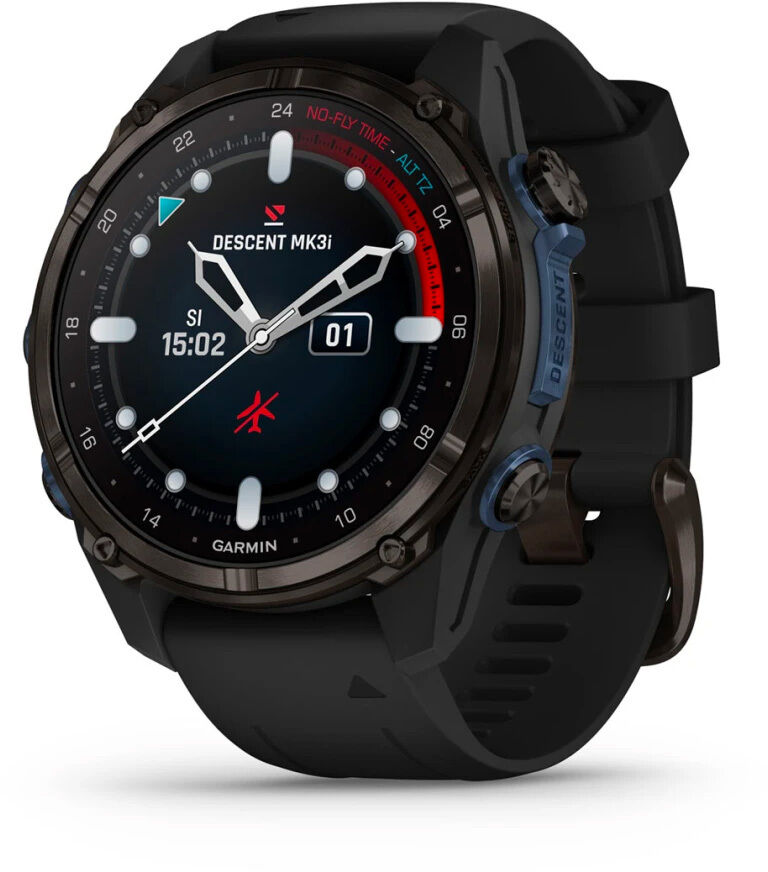 Garmin Descent Mk3i Carbon Gray DLC Titanium 51mm with Black Silicone Band