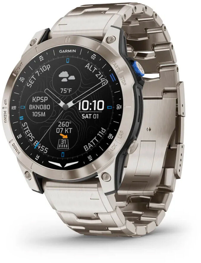 Garmin D2 Mach 1 Aviator Smartwatch with Vented Titanium Bracelet