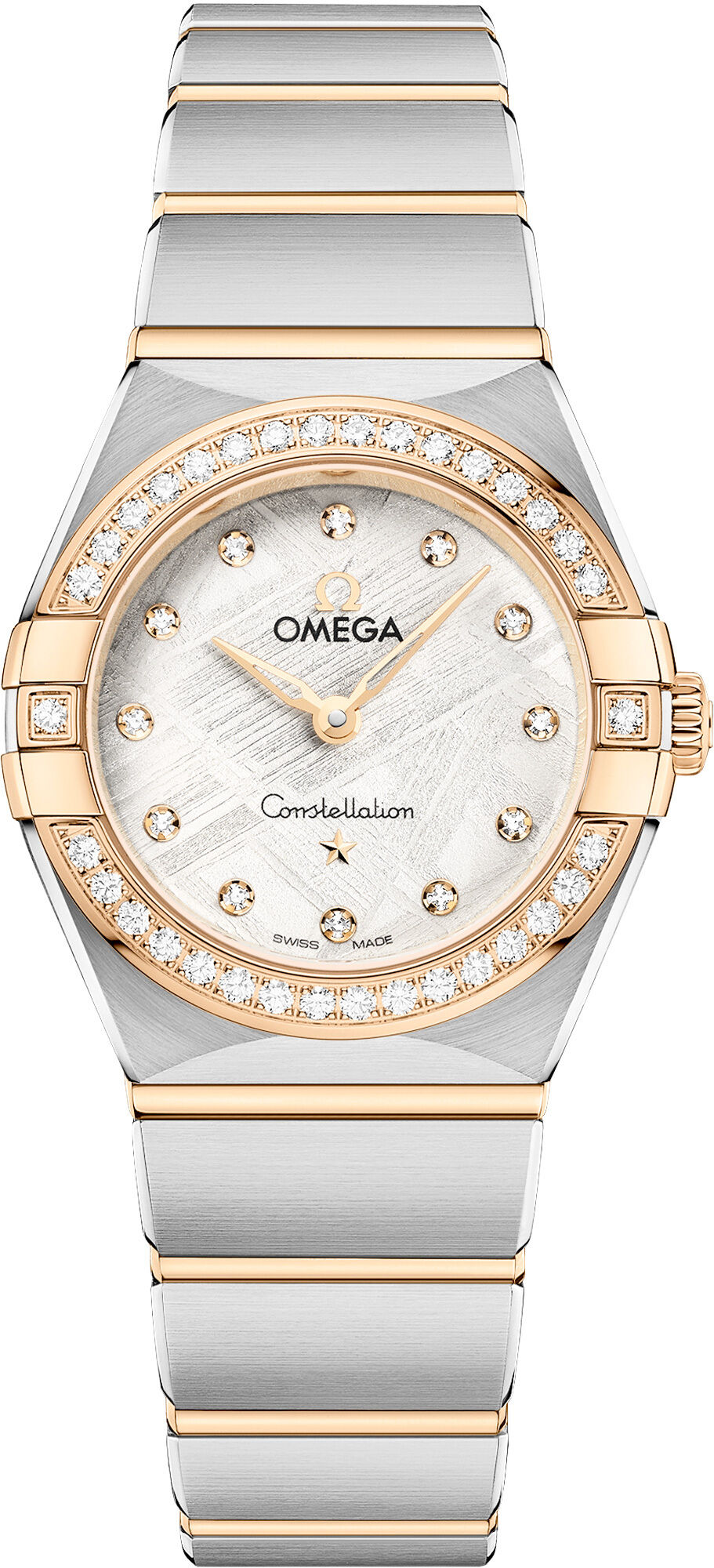 Omega Constellation Meteorite Dial Steel Gold and Diamonds 25mm 131.25.25.60.99.002