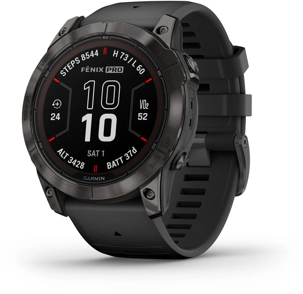 Garmin Fenix 7X Pro Sapphire Solar Edition Carbon Gray DLC Titanium with Black Band