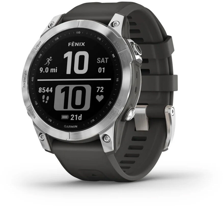 Garmin Fenix 7 Standard Edition Silver with Graphite Band