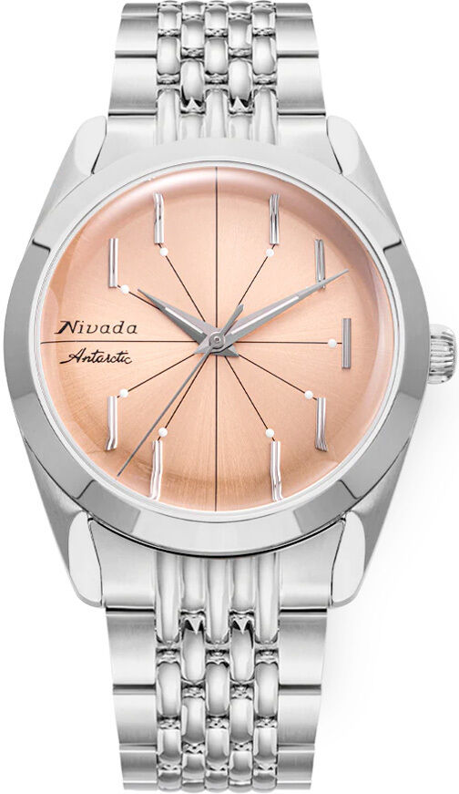 Nivada Grenchen 32050A04 Antarctic Spider Salmon No Date