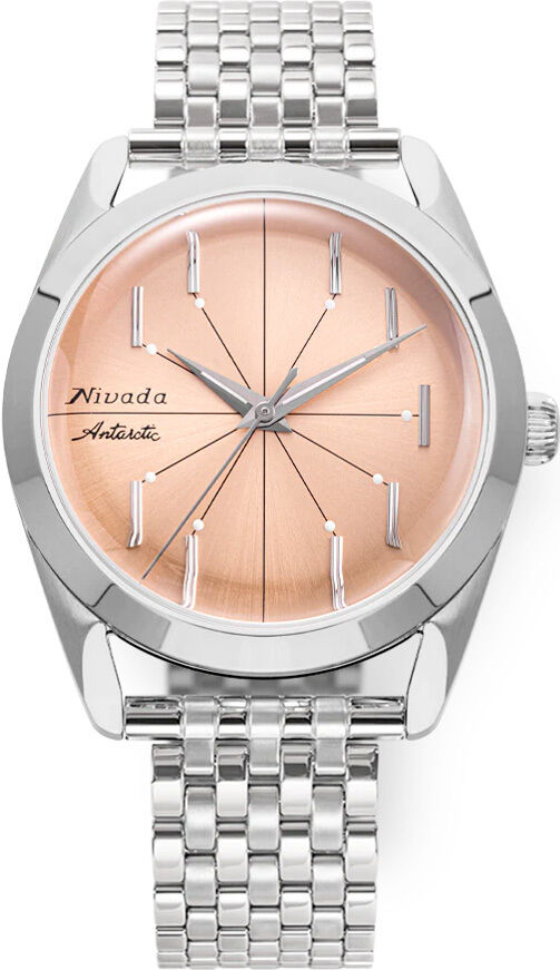 Nivada Grenchen 32050A12 Antarctic Spider Salmon No Date