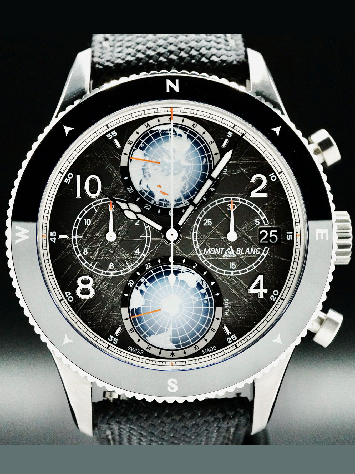 Montblanc MB130811 1858 Geosphere Chronograph 0 Oxygen the 8000 Limited Edition