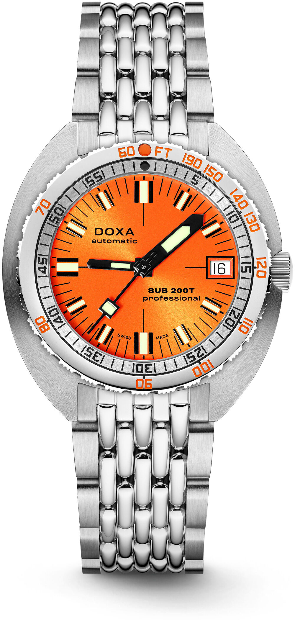 DOXA SUB 200T 804.10.351S.10 Professional Sunray Dial