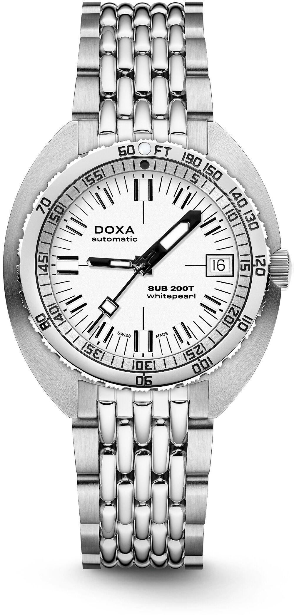 DOXA SUB 200T 804.10.011.10 Whitepearl Iconic Dial