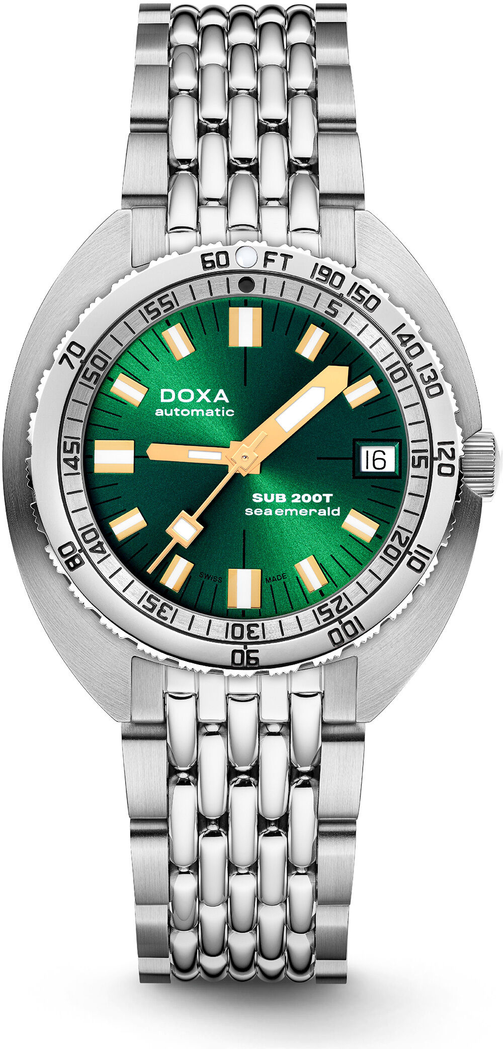 DOXA SUB 200T 804.10.131S.10 Sea Emerald Sunray Dial