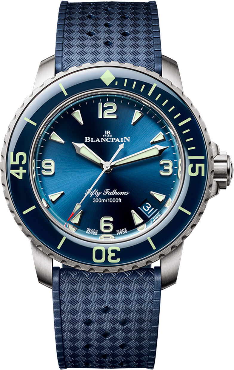 Blancpain 5010 12B40 O64B Fifty Fathoms Automatic 42mm Blue Dial