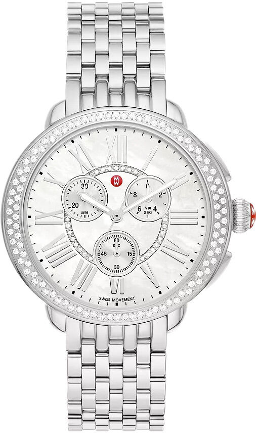 Michele Serein Stainless Steel Diamond Watch MWW21A000068