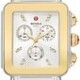 Michele Deco Sport Gold-Tone White Silicone Watch MWW06K000060 image 0 thumbnail