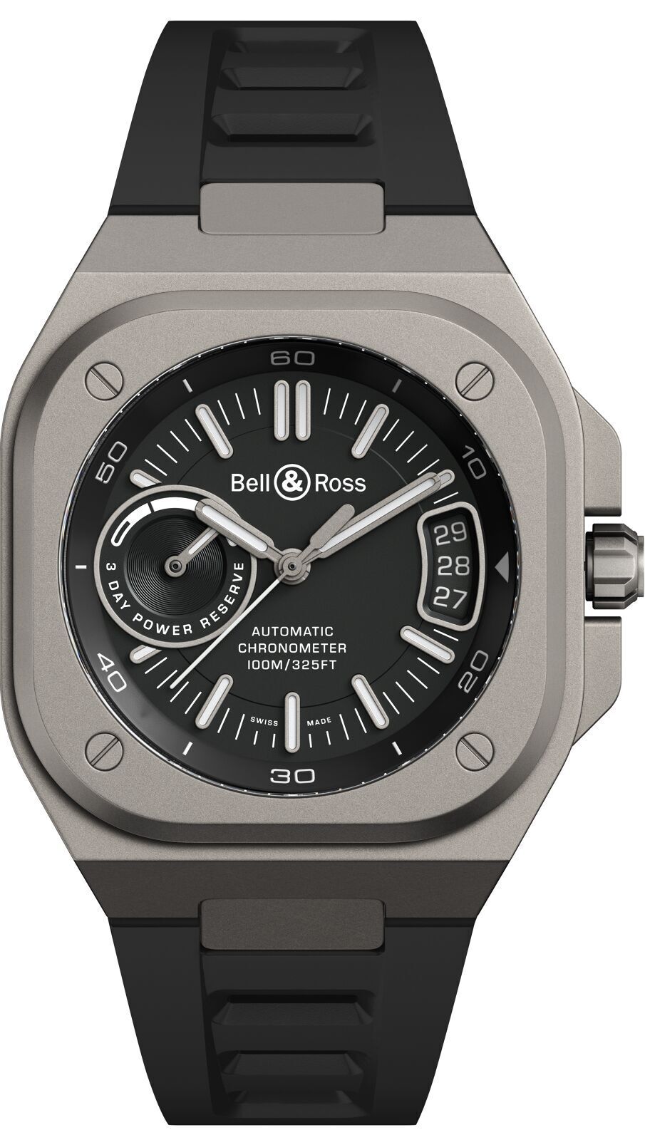 Bell & Ross BR-X5 Black Titanium on Strap