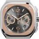 Bell & Ross BR 05 Chrono Grey Steel and Gold on Strap image 0 thumbnail