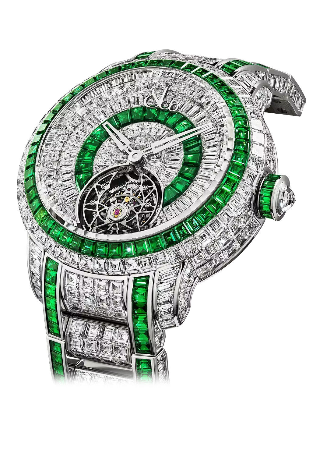 Jacob & Co. Caviar Tourbillon White Diamonds and Tsavorites