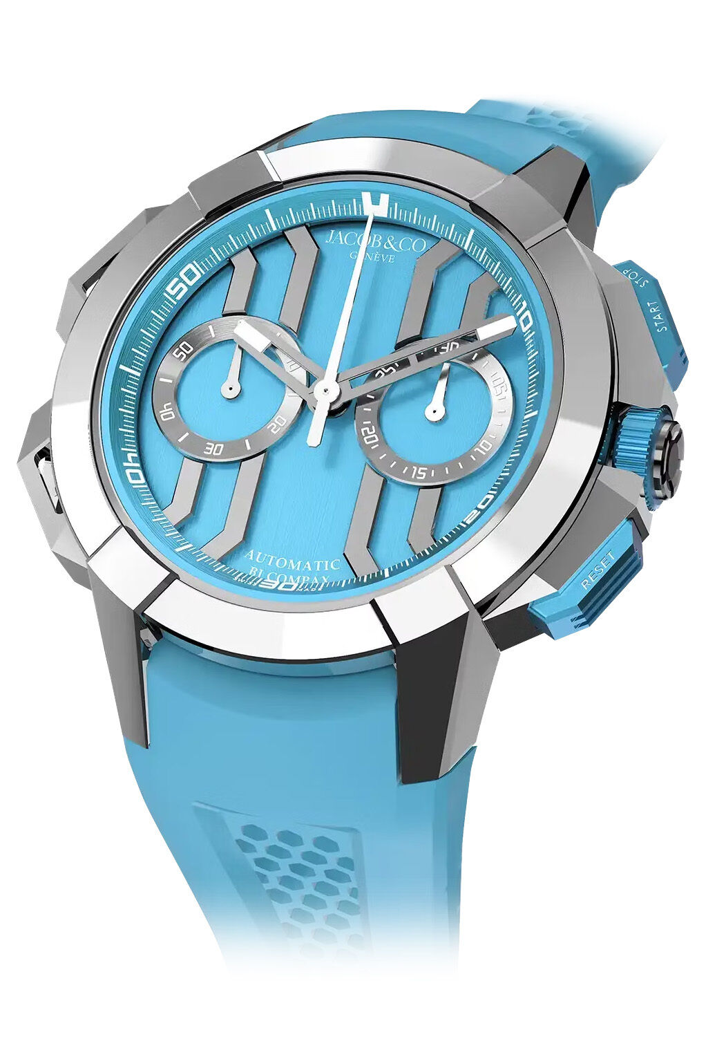 Jacob & Co. Epic X Chronograph Titanium Light Blue