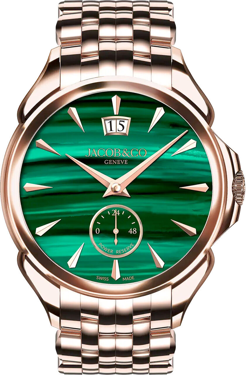 Jacob & Co. Palatial Classic Rose Gold Malachite on Bracelet