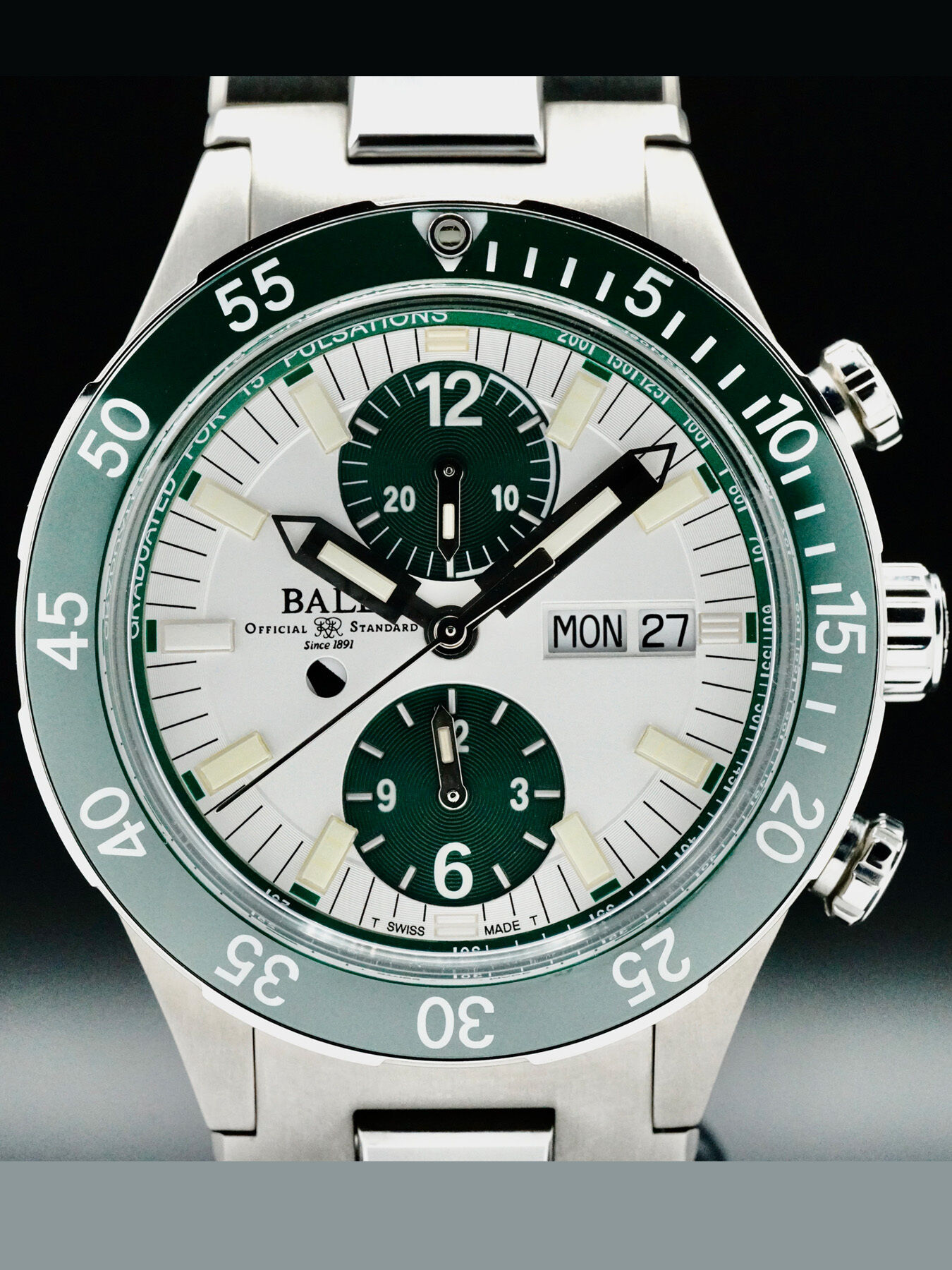 Ball Roadmaster Rescue Chronograph Green 41mm DC3030C-S2-WH
