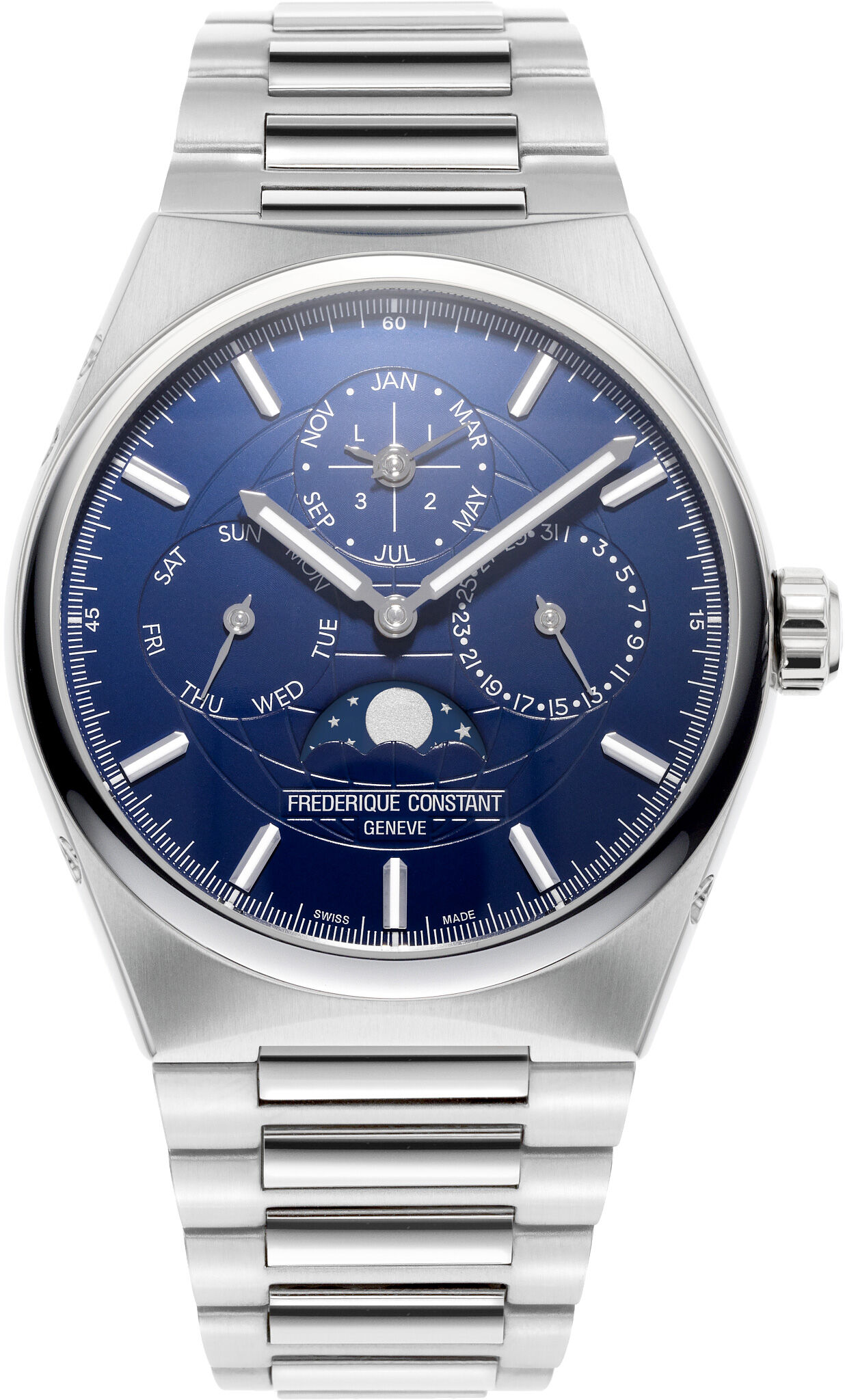 Frederique Constant Highlife Perpetual Calendar Manufacture FC-775N4NH6B Blue Dial