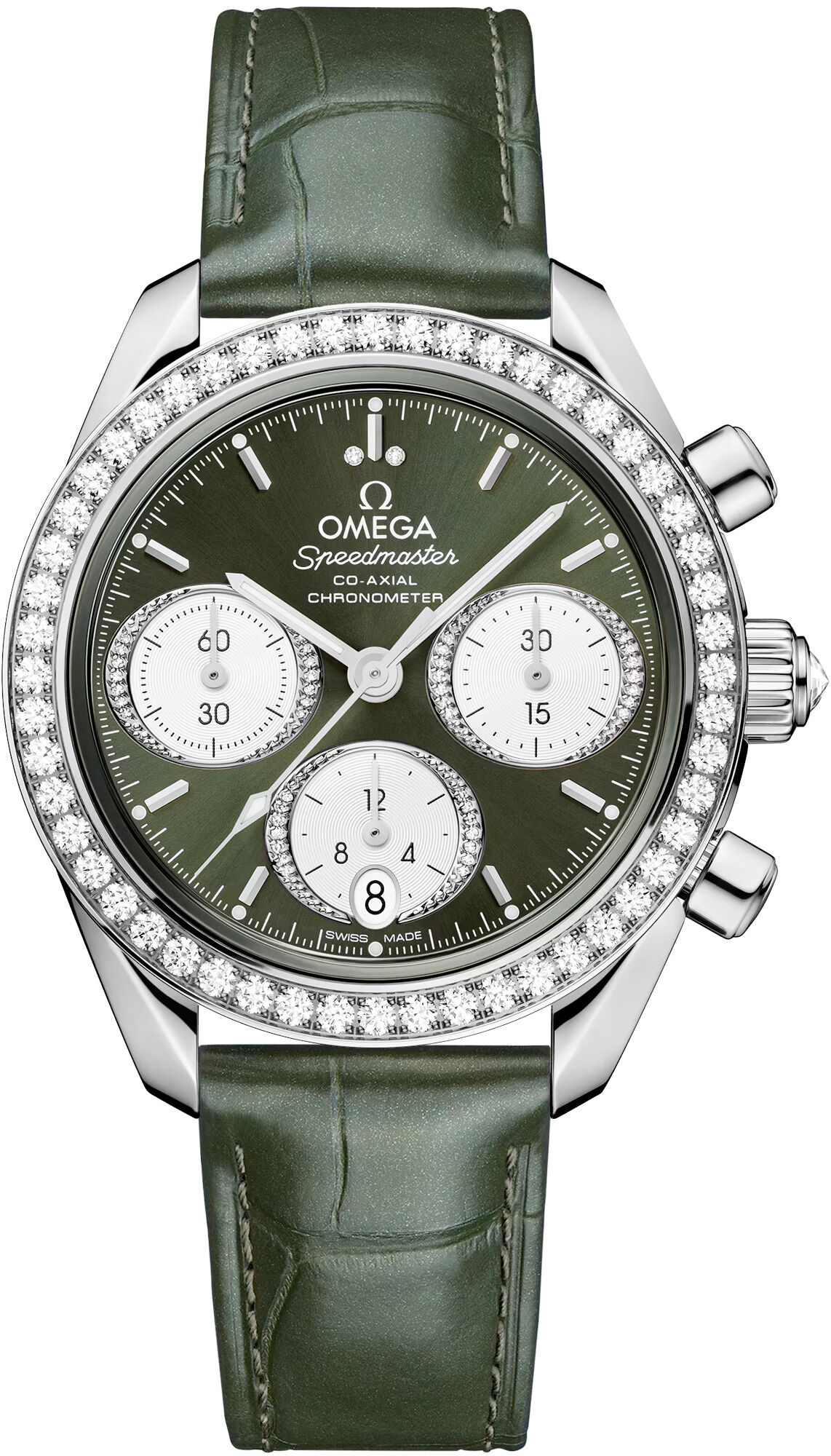 Omega Speedmaster 38 Co-Axial Chronograph 38mm Steel on Strap