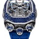 Jacob & Co. Bugatti Chiron Tourbillon Baguette Blue Sapphires White Gold on Strap image 0 thumbnail