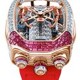 Jacob & Co. Bugatti Chiron Tourbillon Baguette Rubies White Diamonds Rose Gold on Strap image 0 thumbnail