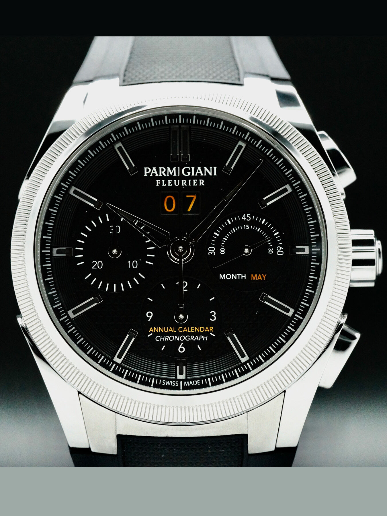 Parmigiani Fleurier PFC906-0000210-X01482 Tondagraph GT Acier on Strap