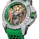 Jacob & Co. Epic X CR7 Heart of CR7 Stainless Steel Baguette Green on Strap image 0 thumbnail