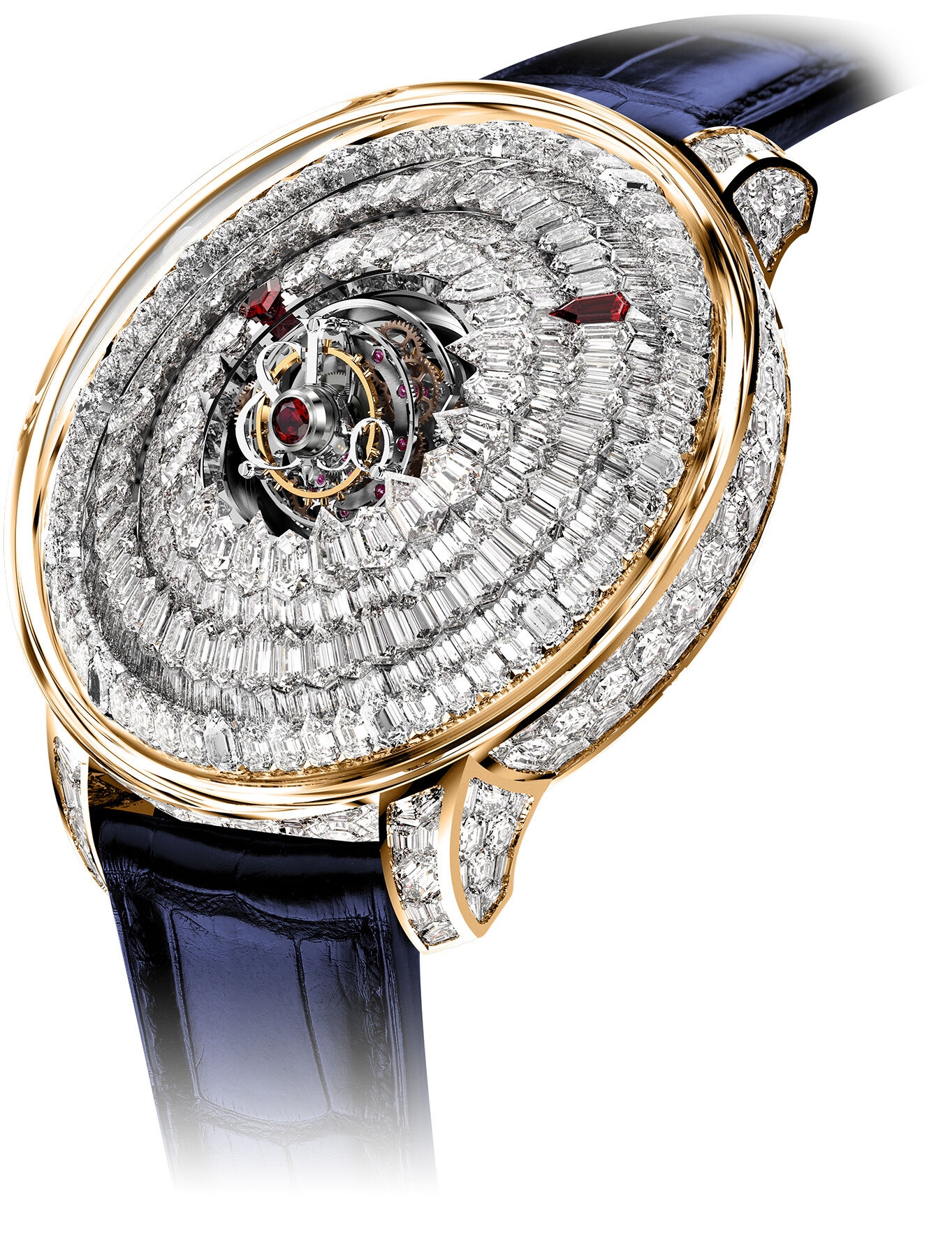 Jacob & Co. The Mystery Tourbillon Rose Gold White on Strap